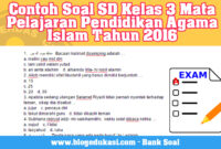 Soal pts pai kelas 3 semester 1