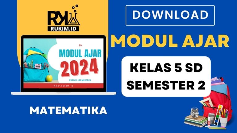 Modul ajar matematika kelas 5 kurikulum merdeka semester 2