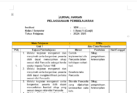 Jurnal harian kelas 4 kurikulum merdeka