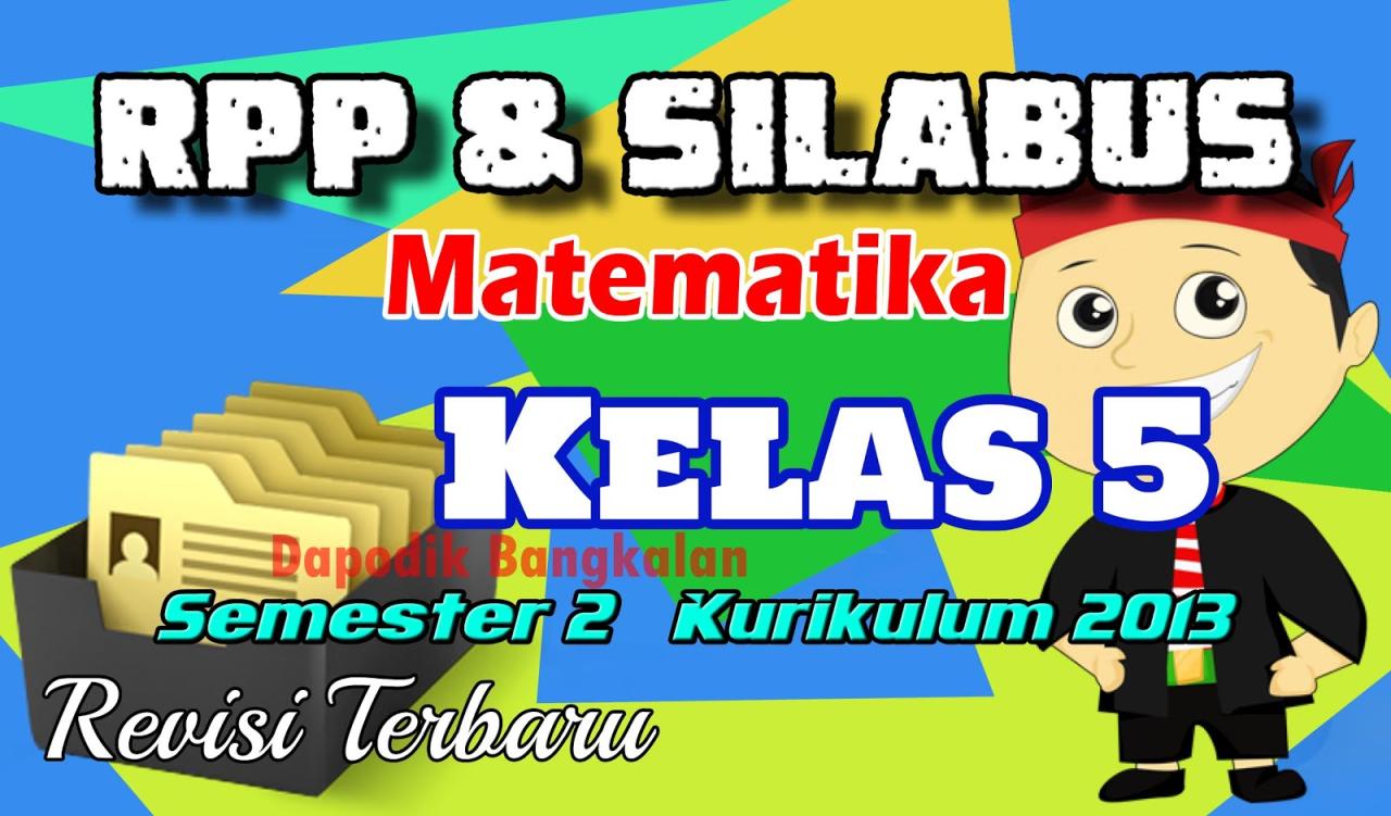 Download rpp matematika kelas 5 semester 2 k13