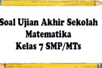 Soal sumatif matematika kelas 7 kurikulum merdeka semester 2