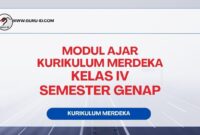 Modul ajar kurikulum merdeka kelas 4 semester 2