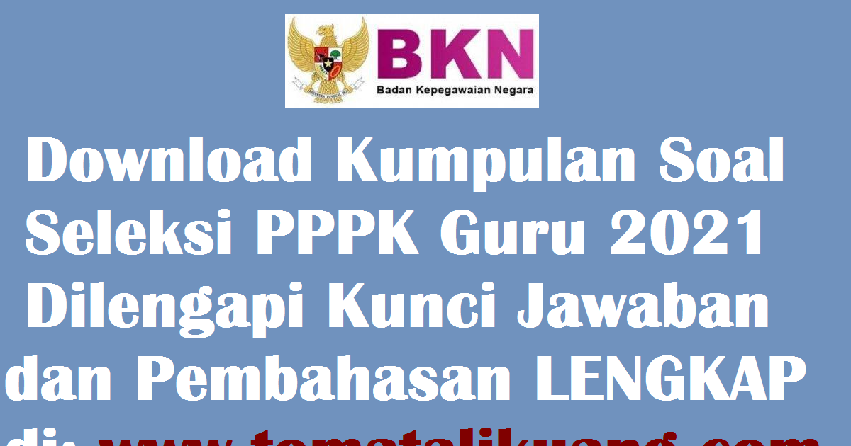 Download soal p3k guru pai sd pdf