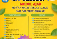 Modul qur'an hadits kelas 10 kurikulum merdeka