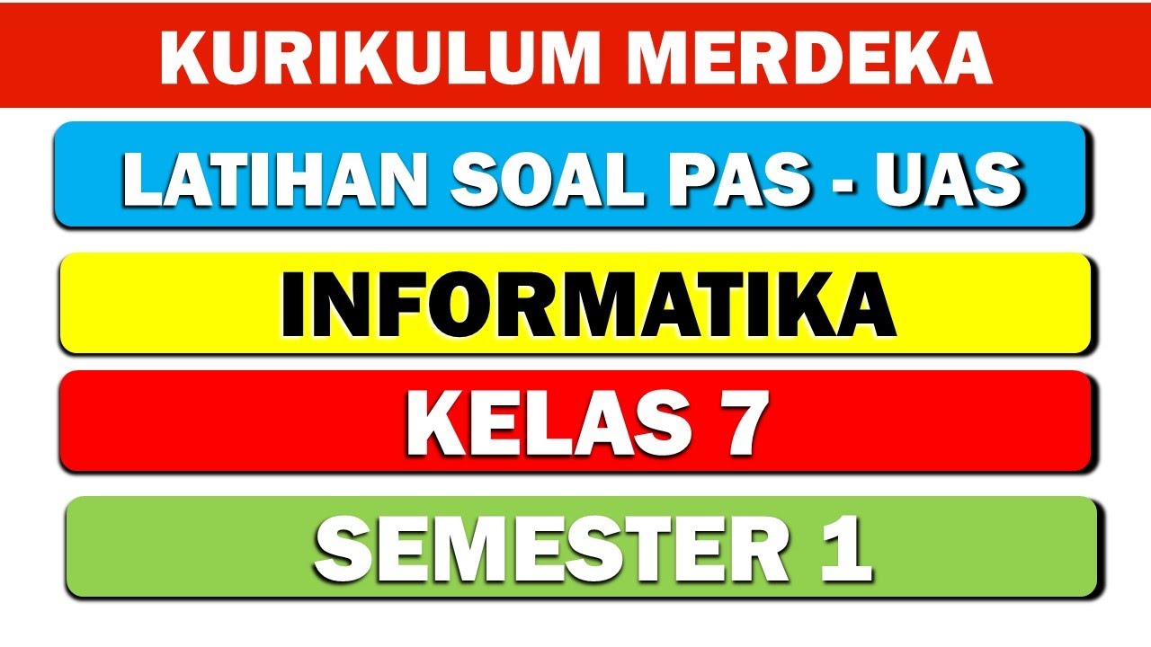 Modul ajar informatika kelas 7 semester 1