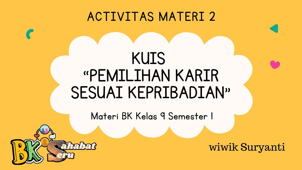 Materi bk kelas 9 semester 1