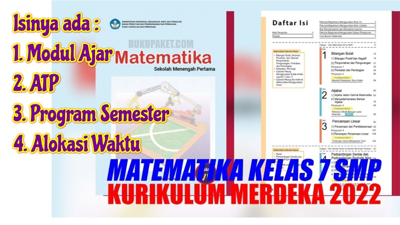 Download modul ajar matematika kelas 7 semester 2 kurikulum merdeka