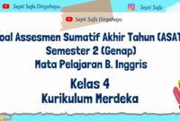 Soal sumatif kelas 4 kurikulum merdeka semester 2