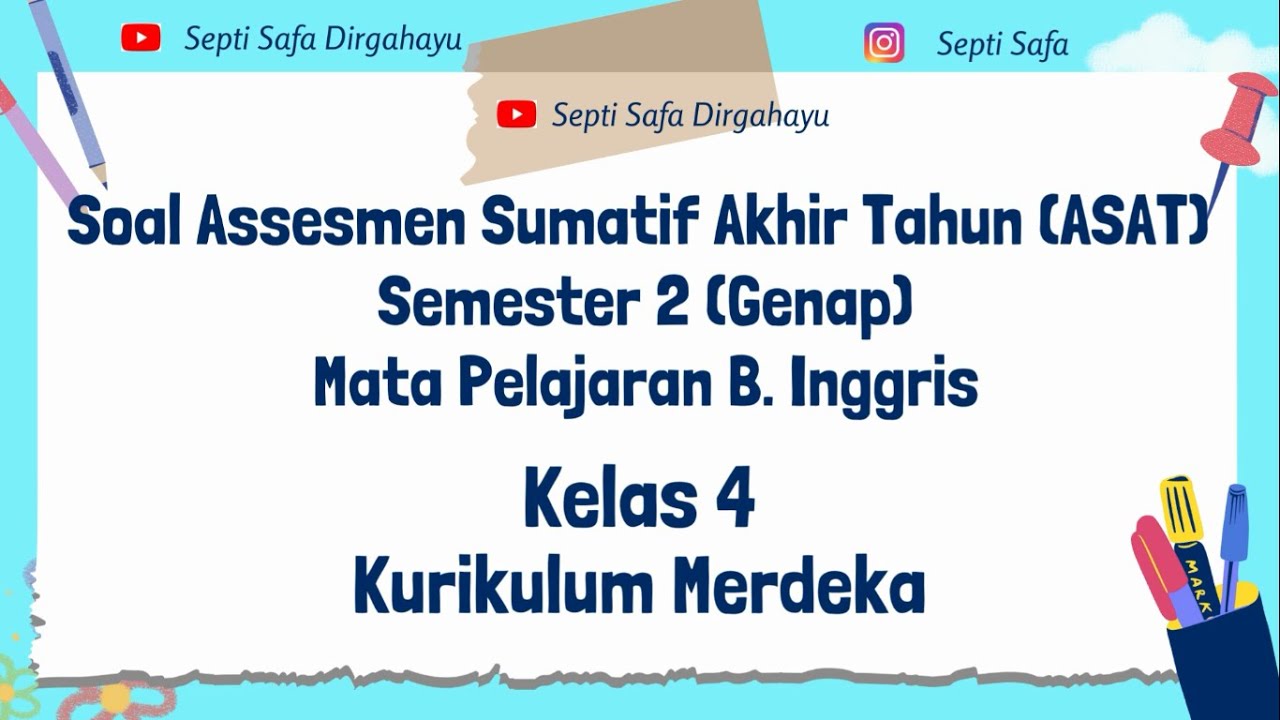 Soal sumatif kelas 4 kurikulum merdeka semester 2