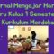 Jurnal harian kelas 1 semester 2 kurikulum merdeka