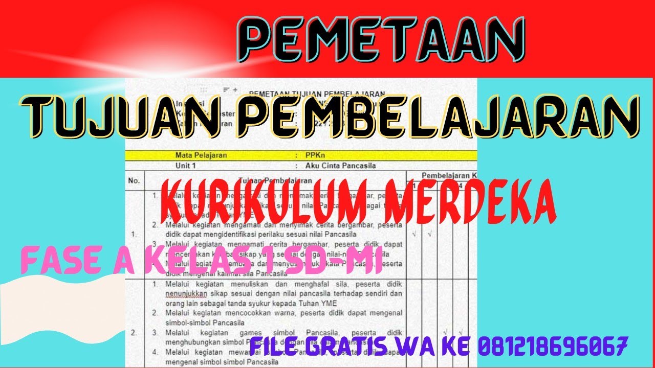 Tp kelas 1 sd kurikulum merdeka semester 1