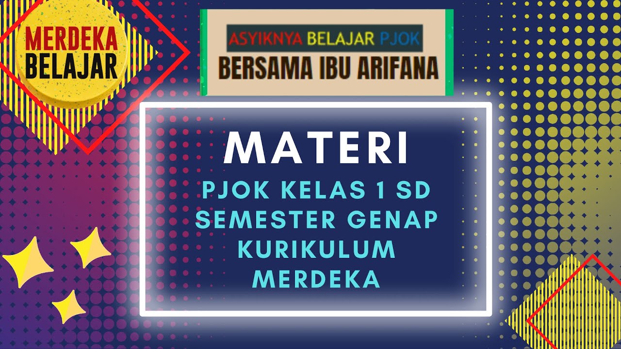 Rpp merdeka belajar pjok sd semester 1