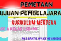 Promes pai kelas 1 kurikulum merdeka