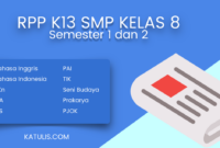 Rpp kelas 8 semester 1