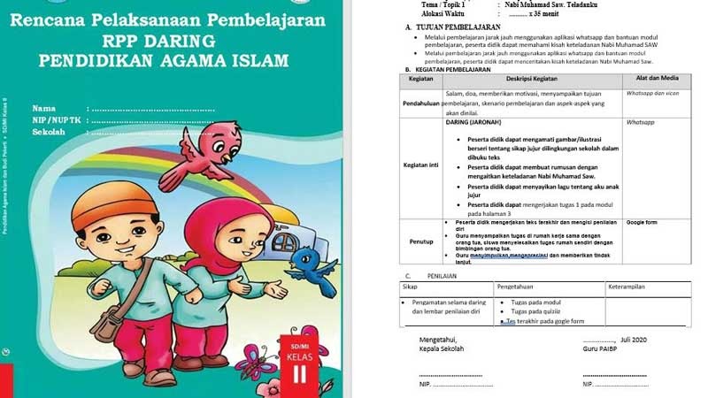 Download rpp pai kelas 1 semester 2 kurikulum merdeka